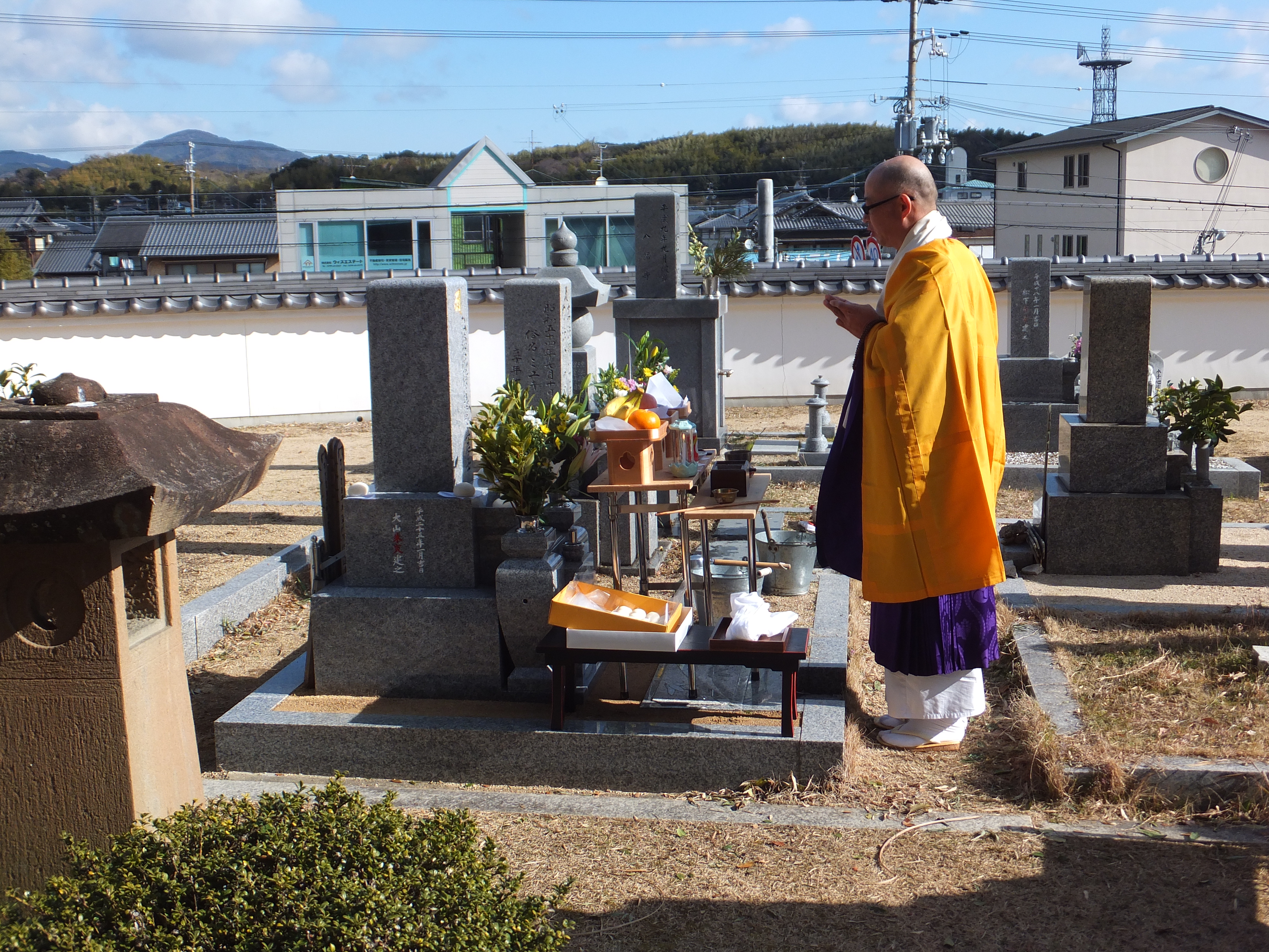 開眼式・納骨となります。