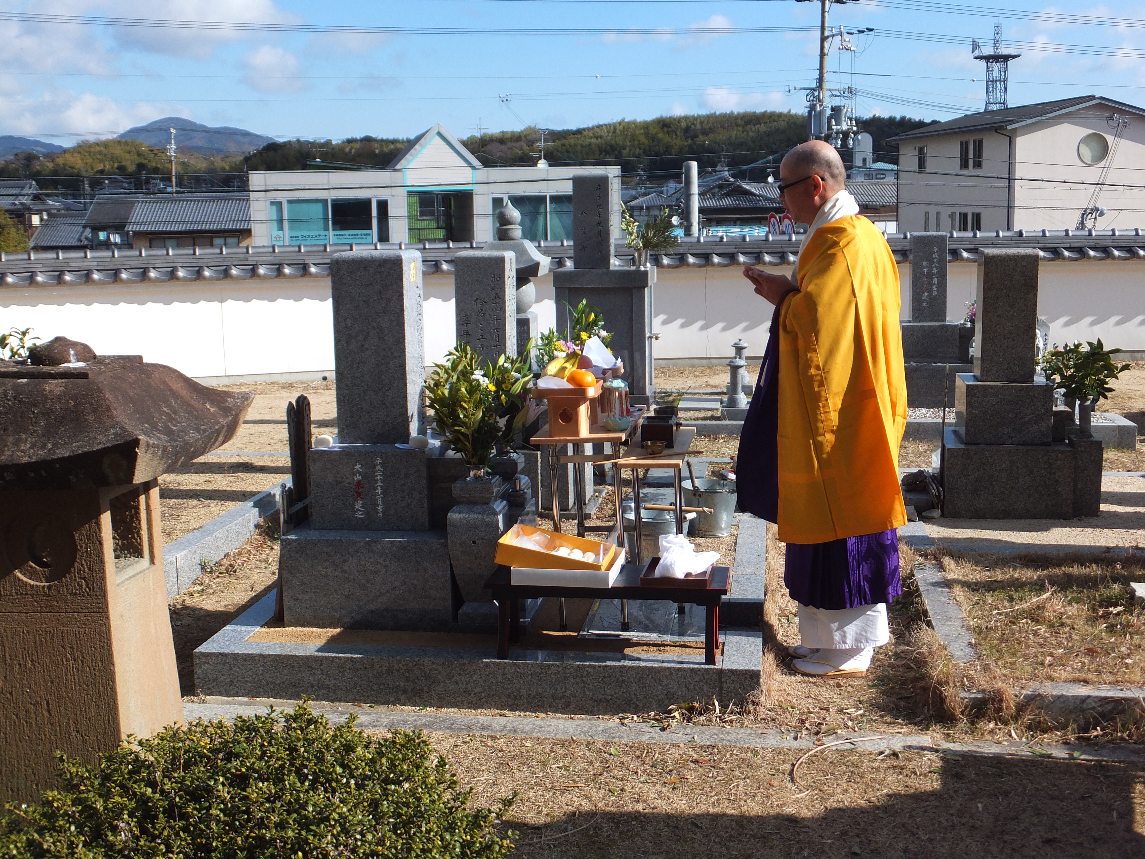 開眼式・納骨となります。